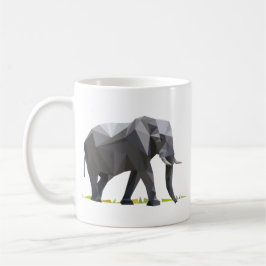 polygon triangle graphic art elephant kaffeetasse