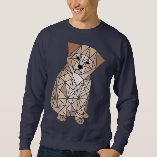 Polygon-Welpe Sweatshirt (Vorderseite)