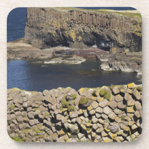 Polygonal basalt, Staffa, vor der Insel Mull, Untersetzer