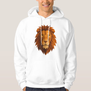 Polygonal Lion Head - Geometrischer Power-Design f Hoodie