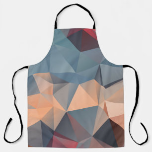 Polygonal Mosaik: kreative geometrische Eleganz. Schürze