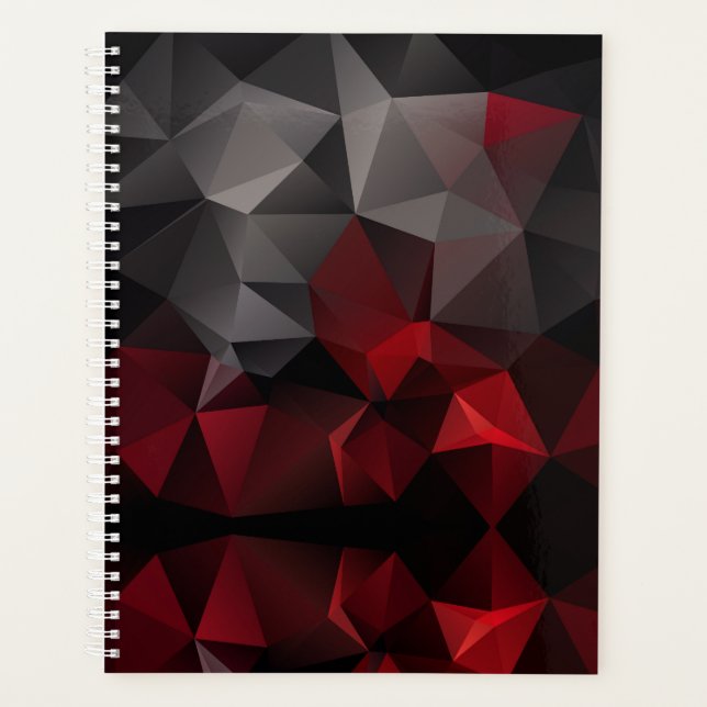 Polygonal , schwarz und rot planer (Vorderseite)