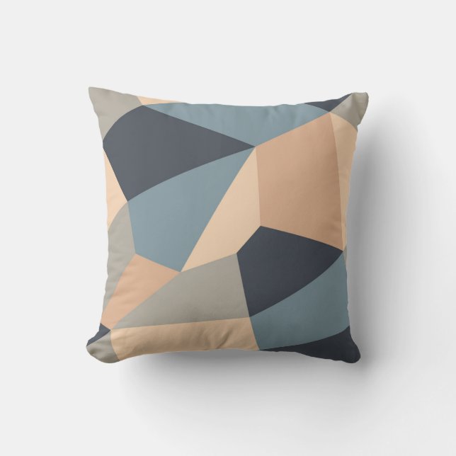 Polygonal variegated seamless pattern. multi-color kissen (Vorderseite)