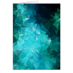 Polygonale Aquamarine Abstrakt