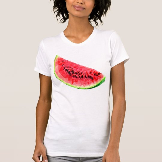 Polygonale Wassermelone T-Shirt