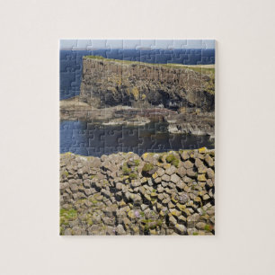 Polygonales Basalt, Staffa, vor Isle of Mull,