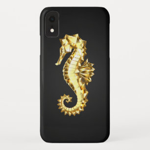 Polygonales Gold-Seepferd Case-Mate iPhone Hülle