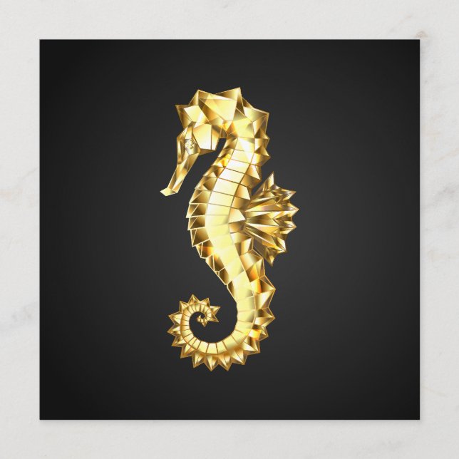 Polygonales Gold-Seepferd Programm (Vorderseite)