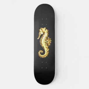 Polygonales Gold-Seepferd Skateboard