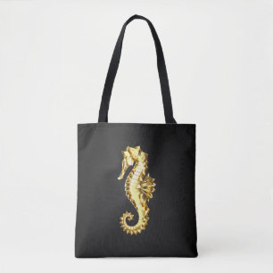 Polygonales Gold-Seepferd Tasche