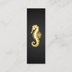 Polygonales Gold-Seepferd Telefonnummerkarte