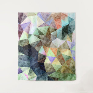 Polygonales Marmormuster Wandteppich