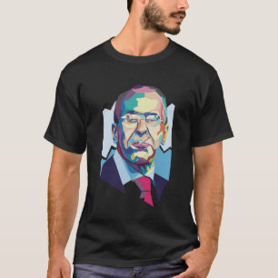 Polygonales Portrait Russland Politik T-Shirt