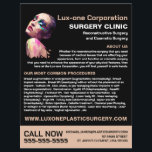 Polygondesign, plastischer Chirurg, plastische Ope Flyer<br><div class="desc">Polygonale Konstruktion,  plastischer Chirurg,  Flyer für die Werbung in Plastik-Operation durch den Visitenkartenladen.</div>
