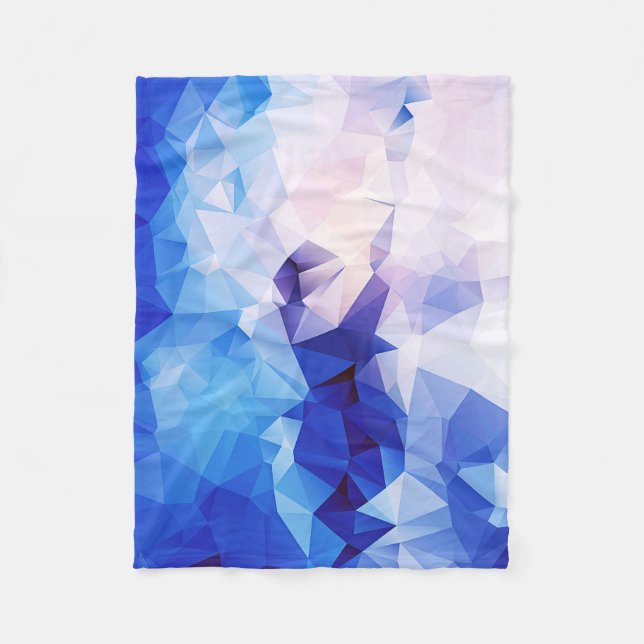 Polygongrafik Fleecedecke (Vorderseite)