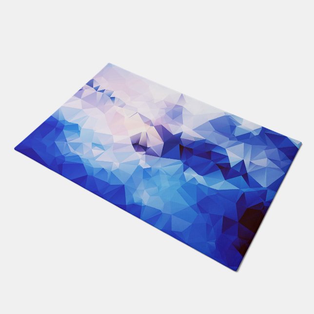 Polygongrafik Fußmatte (Schrägansicht)