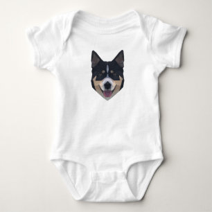 Polygonkunst - Hundelrüben - Wildsüße Tiere Baby Strampler