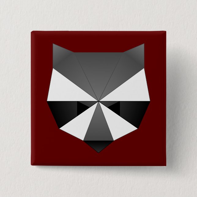 Polygonraccoon Button (Vorderseite)