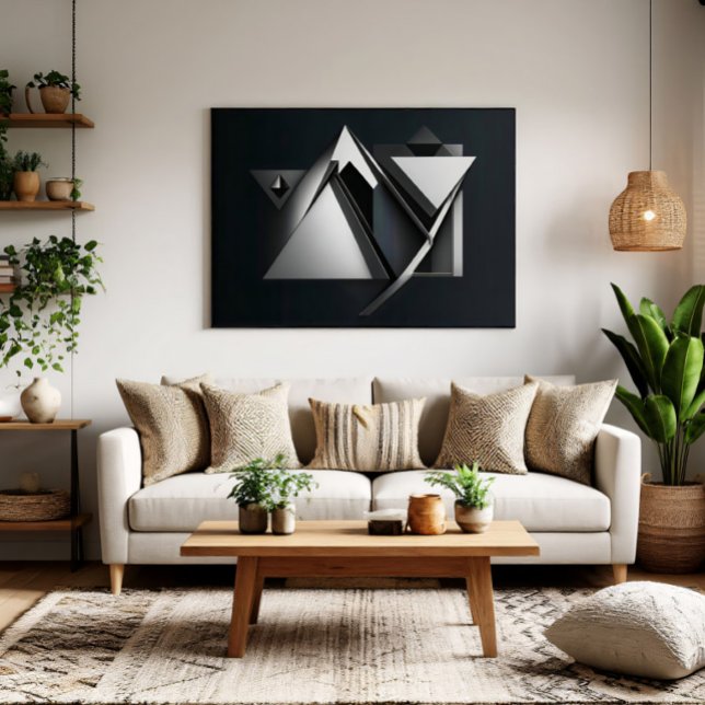 Polygons-Präzise Overlays Leinwanddruck (Von Creator hochgeladen)