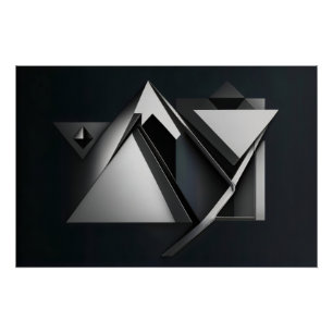 Polygons-Präzise Overlays Poster