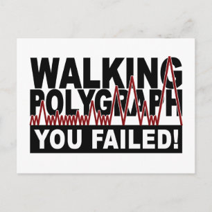 Polygraphen-Postkarte Postkarte