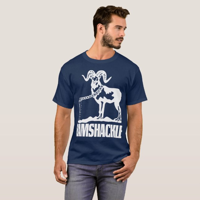Polyhedron Collider Podcast - Ramshackle (weiß) T-Shirt (Vorne ganz)