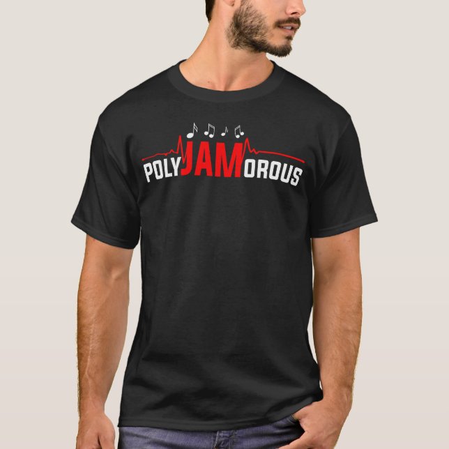 Polyjamorose Puzzlemusik Genre Lover T-Shirt (Vorderseite)