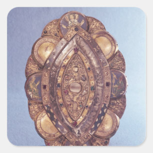 Polylobed elliptischer Reliquary Quadratischer Aufkleber