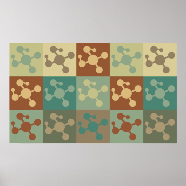 Polymer Chemie Pop Art Poster (Vorne)