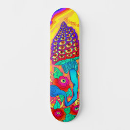 Polymorph Flower Mushroom Psychedelic Skateboard