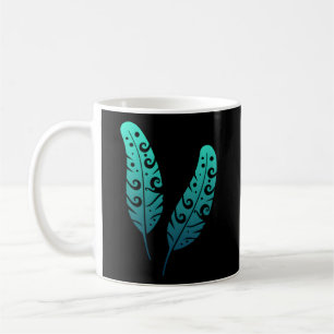 Polynesia Maori Feather Tribal Tattoo Neuseeland Kaffeetasse