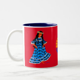 Polynésie Française, Océan Pacifique Zweifarbige Tasse