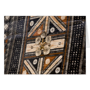 Polynésie, Royaume des Tonga. Détail de tapa