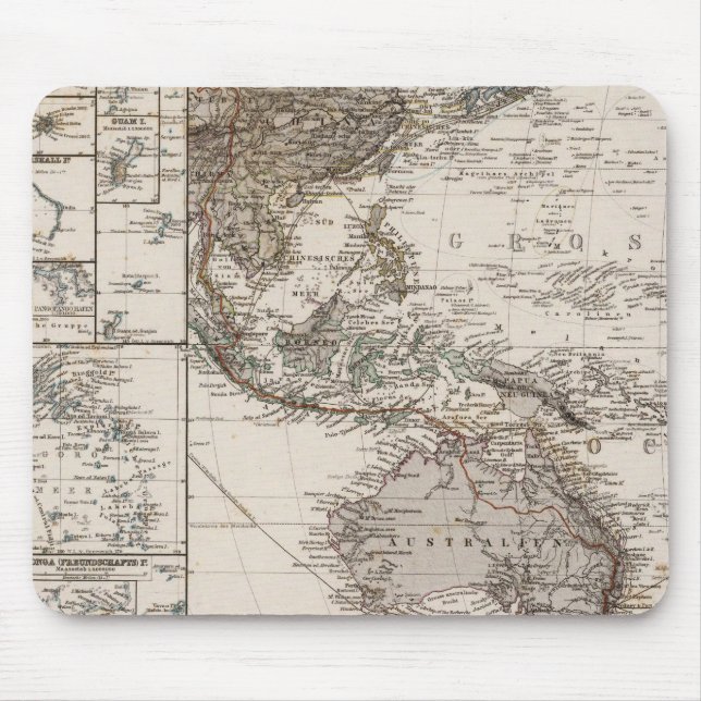 Polynesien-Karte Mousepad (Vorne)