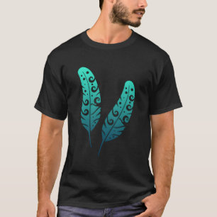 Polynesien Maori-Feder-Stammes-Tattoo Neuseeland T-Shirt
