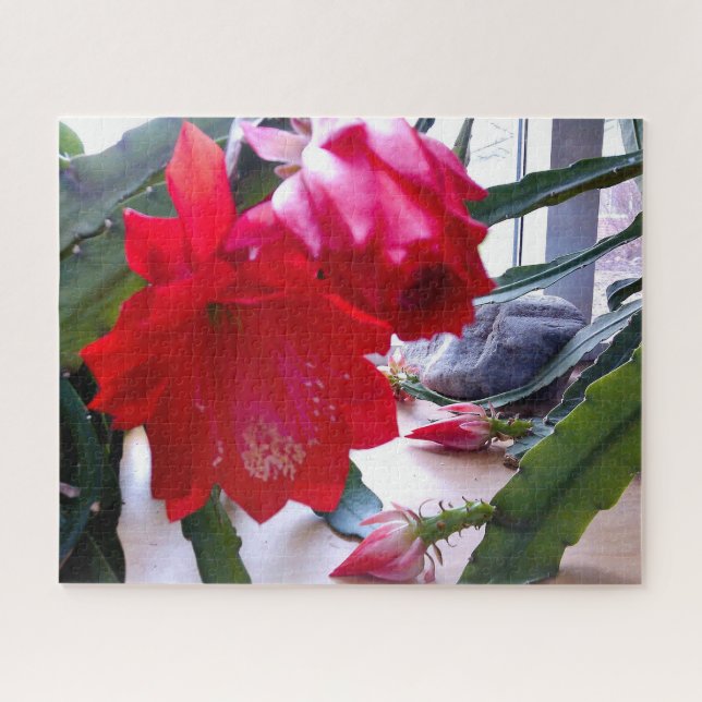 POLYNESISCHE DRAGON CACTUS-NIGHT-BLOOM-Puzzle (Horizontal)