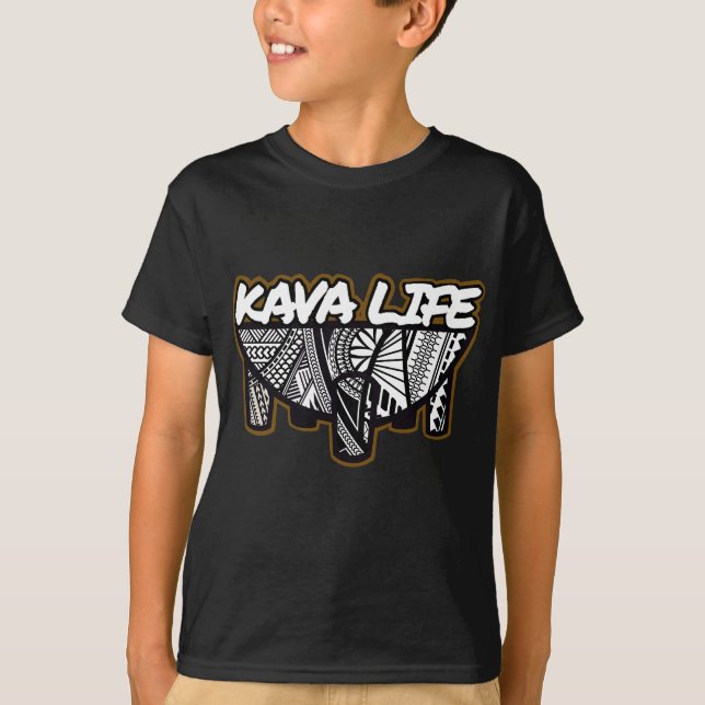 Polynesische Insel Root Kava Life T-Shirt (Vorderseite)