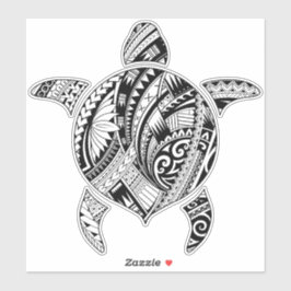 Polynesische Schildkröte Aufkleber