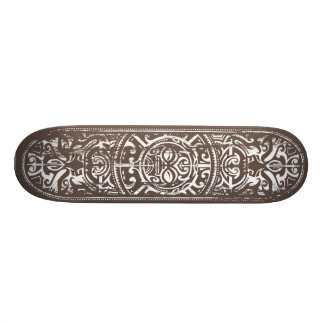 Polynesische Stammes-Gesicht-Grunge Skateboard
