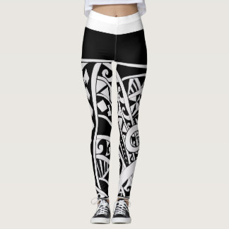 Polynesische Stammes-Leggings Leggings
