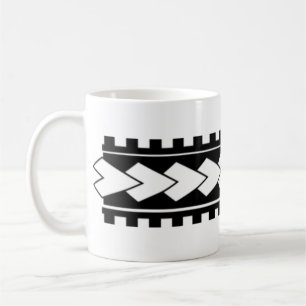 Polynesische Tätowierung entwarf Tasse