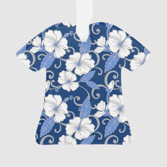 POLYNESISCHE TRAUME (BLAU) ORNAMENT (Vorderseite)