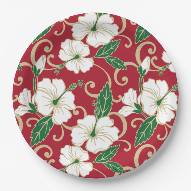POLYNESISCHE TRAUME (CHRISTMAS) PAPPTELLER (Vorderseite)
