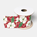 POLYNESISCHE TRAUME (CHRISTMAS) SATINBAND<br><div class="desc">Polynesisches Traummuster zu Weihnachten. Copyright von Kelly Hironaka, Nr. 3 Design</div>