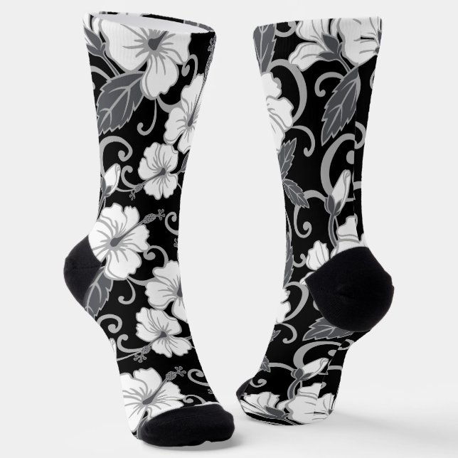 POLYNESISCHE TRAUMSOCKS (SCHWARZ) SOCKEN (Gewinkelt)