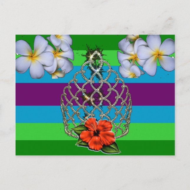 Polynesischer Diva Pride Postkarte (Vorderseite)
