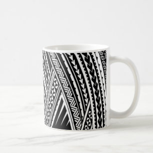 Polynesischer Hawaiianstamm Samoan Kaffee Koko Tas Kaffeetasse