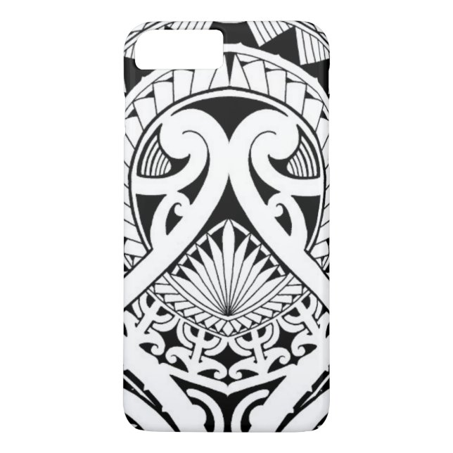 Polynesischer/Maori- Stammes- Tätowierungsentwurf Case-Mate iPhone Hülle (Rückseite)