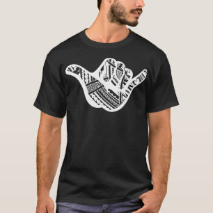 Polynesischer Tattoo Shaka Tribal Print Pullover