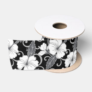 POLYNESISCHER TRAAM (SCHWARZ) SATIN RIBBON SATINBAND